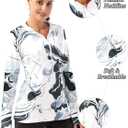 FKEEP Women's Polo Shirts Long Sleeve UPF 50+ Sun Protection Tennis Golf Workout Tops Sport Zipper V Neck (XS)