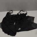 Avidlove Womens Lingerie Lace Babydoll Sexy Chemise Nightwear Teddy V Neck Sleepwear Boudoir Outfits Black Large