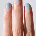 ohora Semi Cured Gel Nail Strips (N Soap Bubble) - Works with Any Lamps, Salon-Quality, Long Lasting, Easy to Apply & Remove