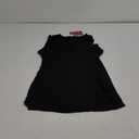 Verdusa Women's Deep V Neck Sleeveless Split Thigh Maxi Bodycon Dress Black Petite L