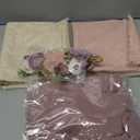 Buryeah 7 Pcs Baby Photoshoot Props Wrap Kit Includes 3 Pcs 66.9 x 35.4'' Newborn Photography Props 4 Pcs Baby Flower Headband Photo Supplies for Boy Girl Infant Toddler