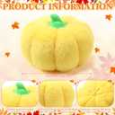 4 Pcs Pumpkin Stuffed Animals Pumpkin Toys Plush for Kids Food Plush Vegetable Toys Throw Pillows 6.3 Inches Fluffy Gifts for Collectors Birthday Party Decor Home(White,Yellow)