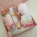 Pink Birthday Gifts for Teen Girls,Inspirational Gifts Basket for Her, Cute Bow Theme Birthday Gifts for Women, Friendship Gifts for Daugther/Sister/Friend /BesitePink &Bow)