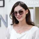 FEISEDY Vintage Polarized Aviator Sunglasses Men Women Classic American Gradient Lens UV400 Protection B0273 (Gold Framed and Gradient Brown Lens)