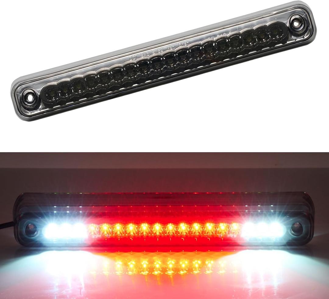 Third 3rd Brake Light LED for 1988-1999 Chevy/GMC C1500 C2500 K1500 K2500 Silverado Blazer, High Mount Rear Brake Lights Assembly Center Cab Cargo Lamp Stop Light