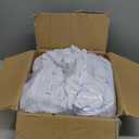 30 Pcs White Folding Chair Cover Washable Removable Universal Fitted Chair Cover Protector for Wedding Party Banquet Holidays Celebration Decoration Chair Covers