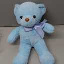Blue Teddy Bear Stuffed Animals 13.4 inch Soft Small Teddy Bear Cute Cuddly Stuffed Plush Toys for Birthday Valentines Day Wedding Graduation Party