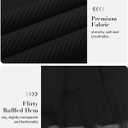 Charmo Women One Piece Swimdress Tummy Control Swimsuits Full Coverage Bathing Suit Modest Mesh Sheer Swim Skirt (Black, XL)