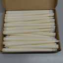 Treela 36 Pieces Flameless Taper Candles 11 Inch Flickering Faux LED Battery Operated Electric Fake Candles for Christmas Halloween Birthday Wedding Party Supplies(White)