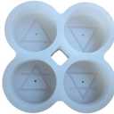 Silicone Tealight Candle Mold - Makes 4 x Tea Light Candles (Elements Theme)