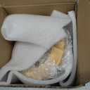 Ceramic Coffee Dripper Pour Over Coffee Maker with Wood Stand Elegant Flower Shape Filter (black)