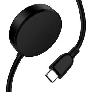 Galaxy Watch Charger for Samsung Galaxy Watch 8/8 Classic/7/6/Ultra/FE/5 Pro/4/3/Active 2 Magnetic 3.5W Smart Samsung USB C Charger Fast Charging Wireless Charging Station Built-in USB C Cable 3FT