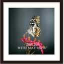 20x20 Frame Black With Mat 16x16 Solid Wood Picture Frames Wall Mounting (1 pack, 20x20 Inch 