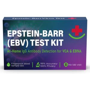 EBV Test Epstein Barr Test Kit in-Home | Quick Check for VCA & EBNA in 15-Minutes Reliable Result, Easy Self Testing at Home