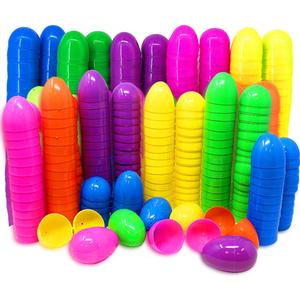100 Pack Bulk Easter Eggs, Plastic Easter Eggs Assortment - 2.4" Bright Colors Easter Eggs For Filling Candy Treats, Easter Party Favor, Easter Eggs Hunt Easter Basket Stuffers Fillers