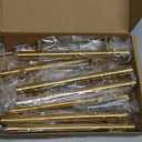 Goldenwarm 10 Pack 4 inch Gold Cabinet Handles Brushed Gold Cabinet Pulls Stainless Steel Drawer Pulls, Durable Kitchen Cabinet Handles  Bathroom Bedroom Dresser Handles Easy DIY Upgrade