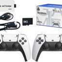 4K TV Game Stick M15 Built-in 3/40000+ Retro Games 64GB Console with Wireless Gamepads, Supports 23+ Simulators for HD TV Gaming - 64GB-40000-games