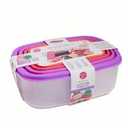 Kroger Core Plastic Food Storage Rectangle Bowl Set 14 Piece