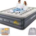 InnoTruth Air Mattress Queen with Built in Pump, Inflatable Mattress Blow up Mattress, Family Choice Award Winner, 18" Colchones Inflables Foldable Air Bed for Guest & Home, Ideal for Camping, 650lbs