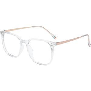GUDVUE Blue Light Glasses For Woman, Computer Reading/Gaming/Phones Glasses, Anti Glare/UV400/Eye Strain (Gold)