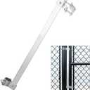 Self Closing Gate Hinge, Chain Link Fence Parts Automatic Gate Closer Heavy Duty with Adjustable Closing Tension for Pool/Dog/Backyard Gates