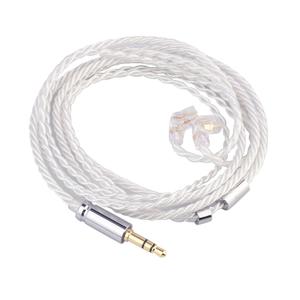 Linsoul Tripowin Solstice 26AWG Silver-Plated Copper HiFi IEM Cable for in Ear Monitor, Audiophile(Recessed 2pin)