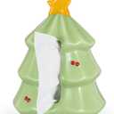 Tree Decorative Tissue Box Ceramic Tissue Holder Box Stylish Modern Napkin Dispenser Festive Decorative Spring Gift Ceramic Gifts for Bathroom Kitchen Bedroom Office Desk Home Decor