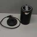 Sekaer Small Electric Tea Kettle Stainless Steel 0.8L Portable Travel Hot Water Boiler, Mini Electric Coffee Kettle with Auto Shut-Off & Boil Dry Protection, Cordless Base & LED Indicator (Black)