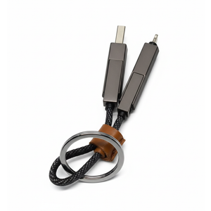 ZGear Key Chain Braided Flat Charge Cable