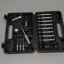 BESTNULE Punch Set, Punch Tools, Roll Pin Punch Set, Made of Solid Material Including Steel Punch and Hammer, Ideal for Machinery Maintenance with Organizer Storage Container (Without Bench Block)