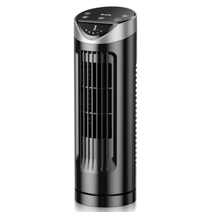 Grelife 16" Quiet Oscillating Tower Fan with Remote - 26dB Ultra Quiet, 3 Speed Modes, 8H Timer, 90° Wide Angle, 27ft/s Airflow, Portable Desk Table Fan for Bedroom, Office, Home (Black)