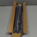 Shower Curtain Rod Adjustable 43-78 inch, 1"Diameter Spring Tension Curtain Rod No Drill, Anti-Rust Non-Slip Shower Rod, Black Shower Curtain Rod for Bathroom Tension