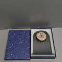 YWHL Happy 60th Anniversary Quartz Clock Gifts for Parents Grandparents, 60 Year Wedding Anniversary Glass Keepsakes Gifts for Couple, 60th Marriage Party Decorations (Battery not Included)