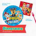 Paw Patrol Birthday Decorations Party Supplies for 16 Guests - Complete Officially Licensed Kit with Plates Napkins Banner and Masks Party Favors Set for Kids