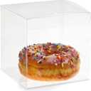Juvale 30-Pack Clear Gift Boxes - 4x4x4 In Square Plastic Transparent Favor Boxes for Wedding, Baby Shower, Birthday Party