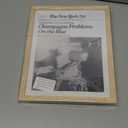 iHery Small 8X10in Champagne Problems On the Rise Newspaper Small Framed Wall Art, Natural OAK Wood Trendy 8X10in Canvas Wall Art Dcor For Bedroom Living Room Set of 1