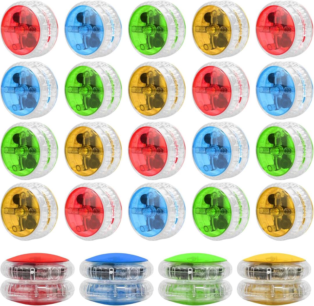 KatchOn, Multicolor, Light Up Yoyos - Pack of 24 | LED Yoyo Bulk, Carnival Prizes, for Grandkids | Yoyo for Kids 8-12 | Birthday Party Favors, Classroom Prizes, Thanksgiving Gifts