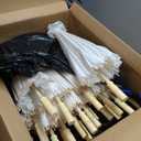 Sadnyy Paper Umbrellas Paper Decorative Chinese Japanese Parasol Umbrella DIY Oiled Painting Umbrellas Crafts for Wedding Bridal Party Decor