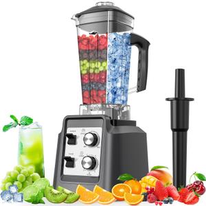 Blenders for Kitchen, Smoothie Blender, Professional Countertop Blender for Smoothies, 1800 Peak Watts, 68 Oz Large Capacity, for Ice Crush, Frozen Drinks, Silver