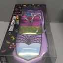 Monster High Toy Car, Ghoul Mobile with Pet and Cooler Accessories, Purple Convertible with Spiderweb Details