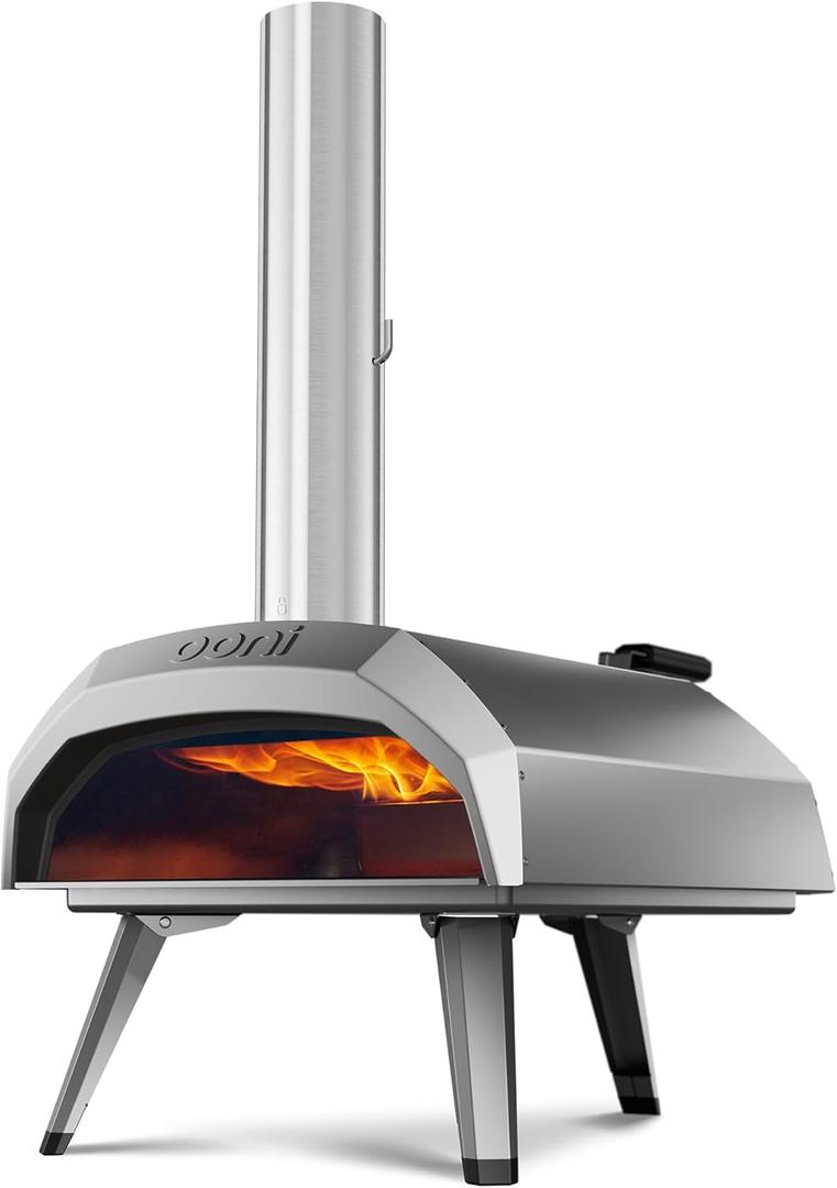 Ooni Karu 12 Multi-Fuel Outdoor Pizza Oven  12 Inch Pizzas in 60 Seconds - Portable Wood and Gas Fired Pizza Oven with Pizza Stone, Dual Fuel Ooni Pizza Oven