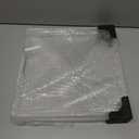 Acrylic Serving Tray with Handles-12x12x2.36Inch-Decorative Tray Letter Tray Organizer for Ottoman Coffee Table Countertop, Clear