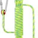 Outdoor Rope for Marine, Hunting, Boating, Fishing, Rafting, Camping, Hiking, Anchor, Mooring, Floating, Dock Lines, Canoe, Rescuing, Knotting Practice 5/16 in x 15 ft Fluorescent Green