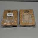 NBEADS 24 Pcs MINI Kraft Paper Bags with Window, 4.7x2.4x6.2 Stand Up MINI Gift Bag With Handles Brown Gift Bag with Clear Window for Candy Cookies Packaging Wedding Christmas Party Store Retail