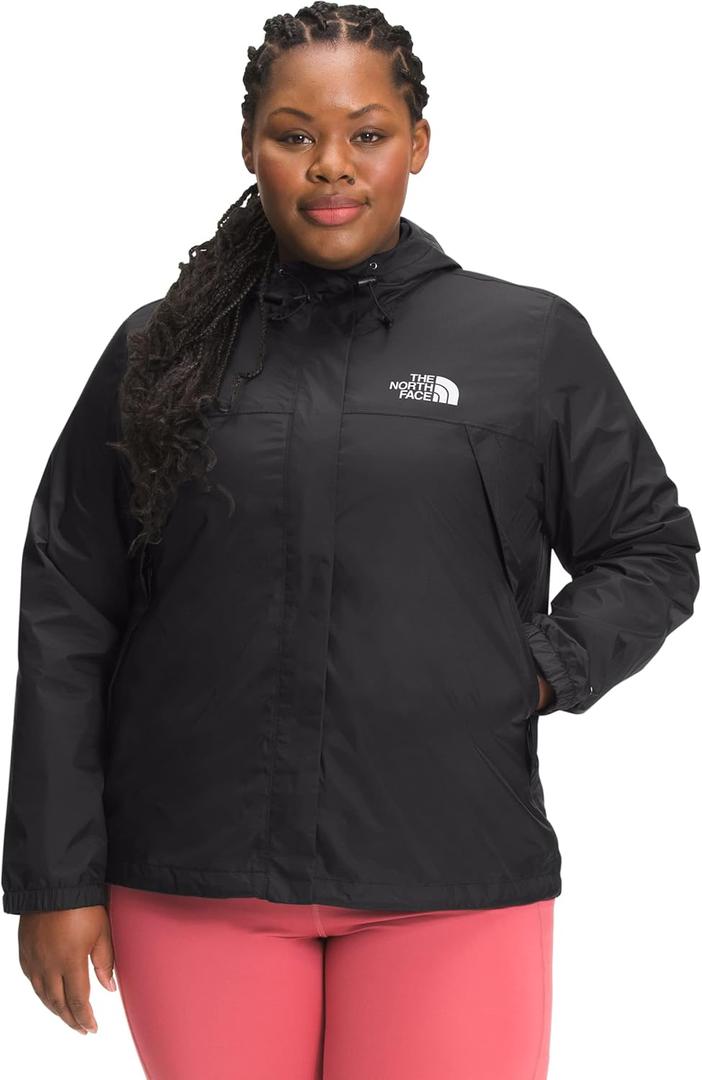 THE NORTH FACE womens Women Women's Waterproof Antora Jacket (Standard and Plus Size) (1X, Tnf Black)