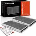 A-Premium 2-PC Cabin Air Filter with Activated Carbon Compatible with BMW 525i, 528i, 528xi, 530i, 530xi, 535i, 535xi, 545i, 550i, 645Ci, 650i, M5, M6