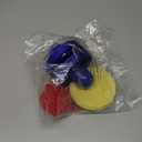 URATOT Air Hockey Accessories - Pushers, Pucks & Paddles (4 Pushers, 8 Red Pucks, 8 Green Pads) (Red, Royal Blue)