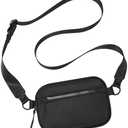 CHOLISS Small Nylon Crossbody Bags for Women and Men Mini Crossbody Purse for Workout Travel with Adjustable Strap Card Slots, Pack of 2