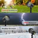 Laser Projector Lights Outdoor for Christmas, Motion Laser Christmas Lights Projector, Red & Green Stars Starry Show Dynamic Patterns for Xmas Seasonal Decorative Lighting House Wall