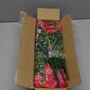 Waipfaru Artificial Flowers for Outdoors, 12 Bundles Faux Plants Outdoor, UV Resistant Artificial Plants Outdoor, Silk Petunias Fake Flowers for Outside Home Decor Planter Porch Decoration, Rose Red